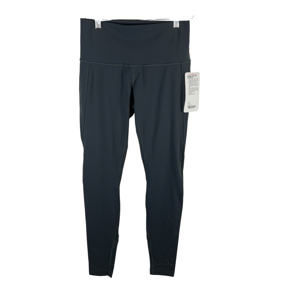 Lululemon Wunder Under Pant Hi-Rise SE Dark Slate Mesh Leggings W5LC5S Size 10